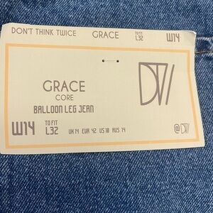 Grace Core Balloon Leg Jeans - Blue
